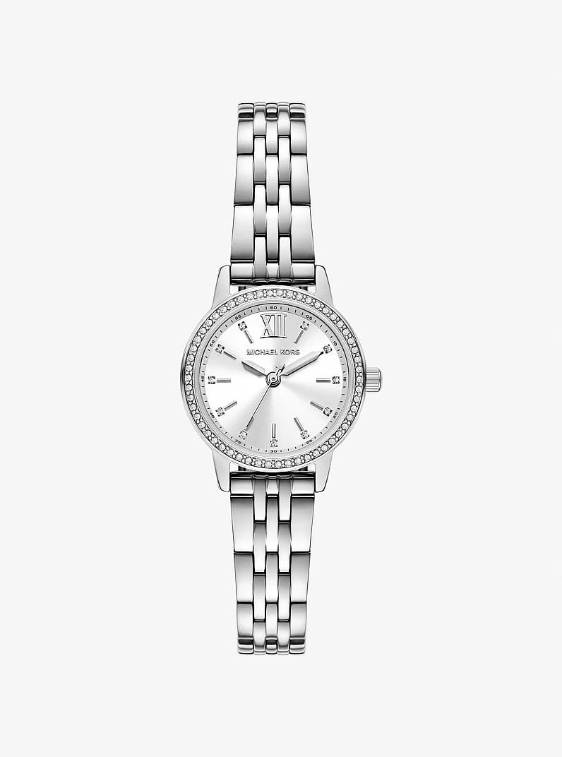 Mini Melissa Pavé Silver-Tone Watch