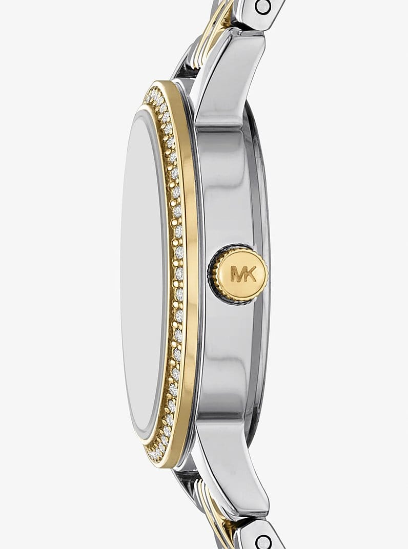 Mini Melissa Pavé Two-Tone Watch