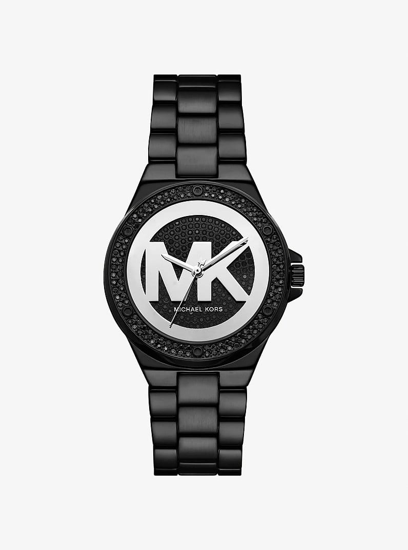 Lennox Pavé Black-Tone Watch