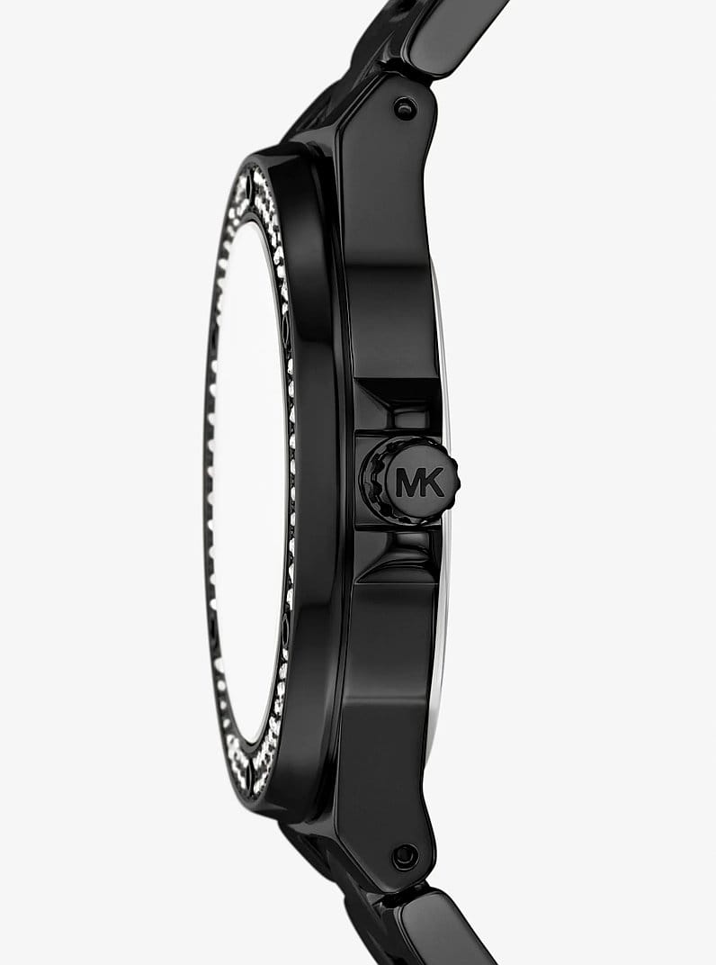 Lennox Pavé Black-Tone Watch