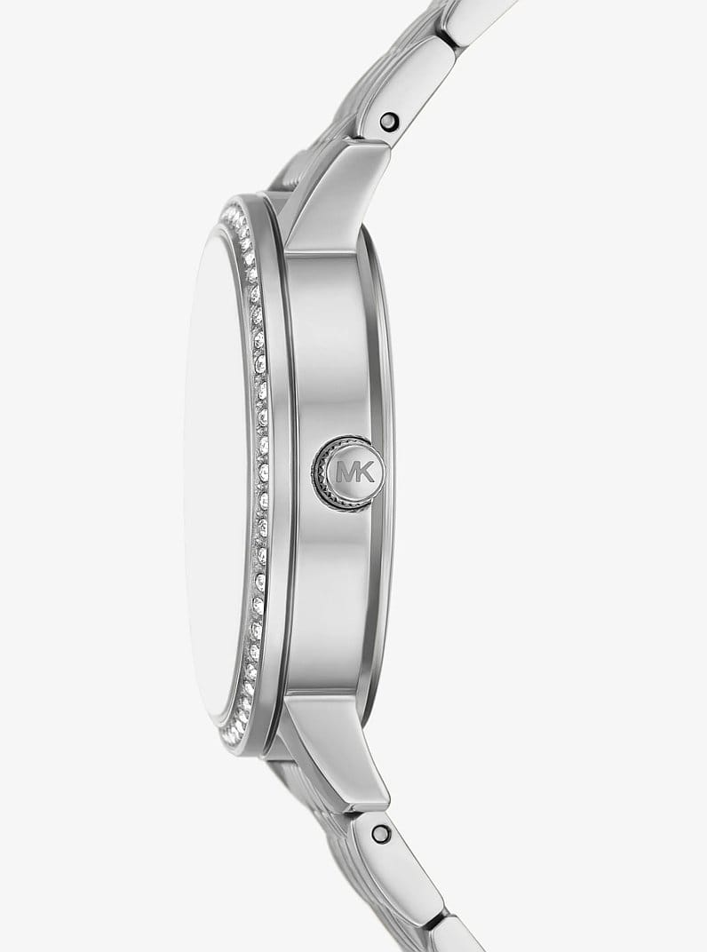 Melissa Pavé Silver-Tone Watch