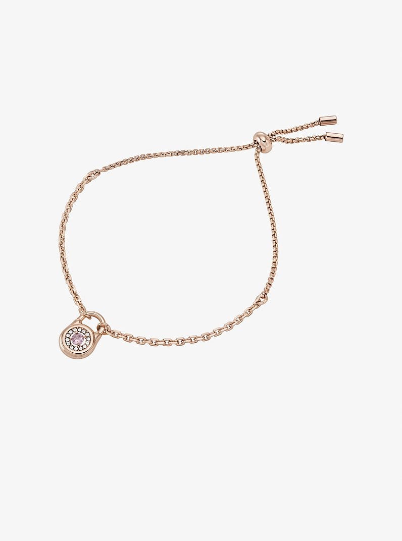 Pavé Lock Slider Bracelet