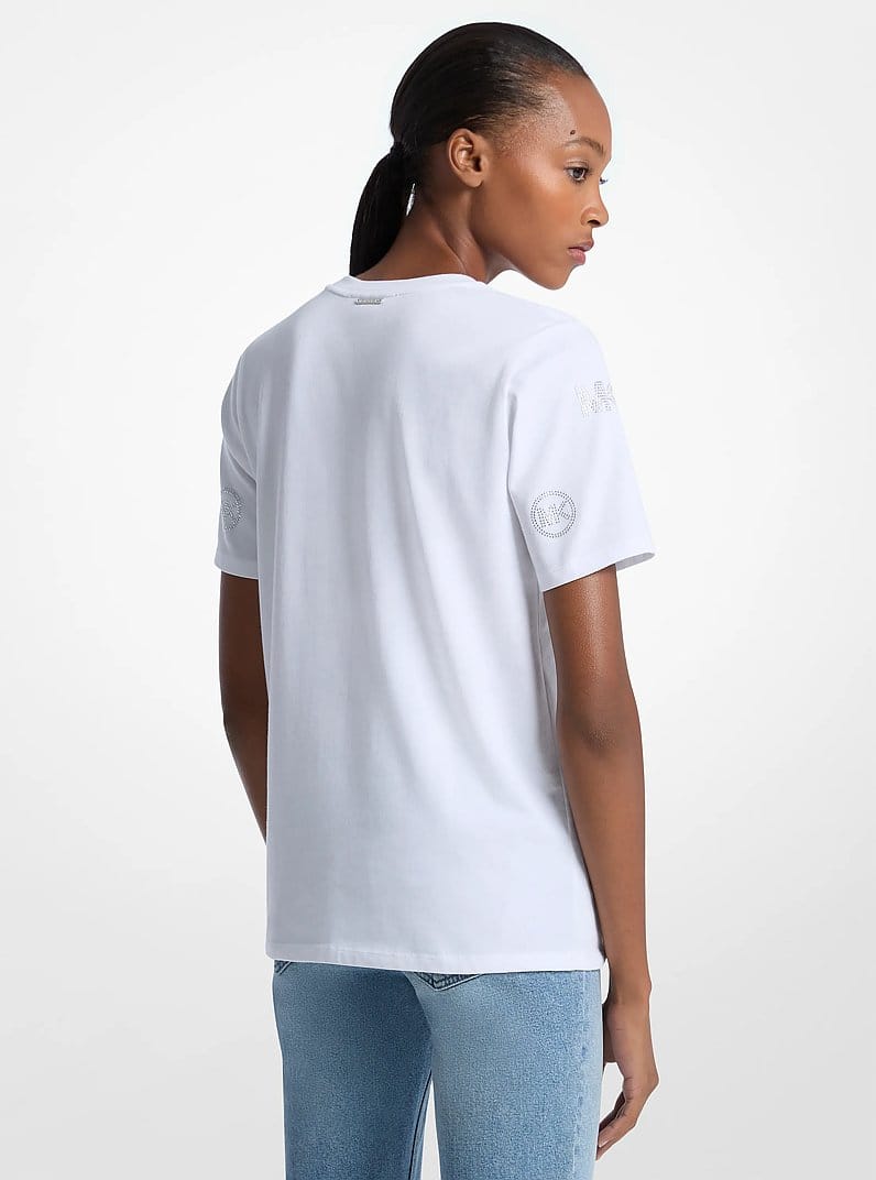 Embellished Logo Cotton T-Shirt