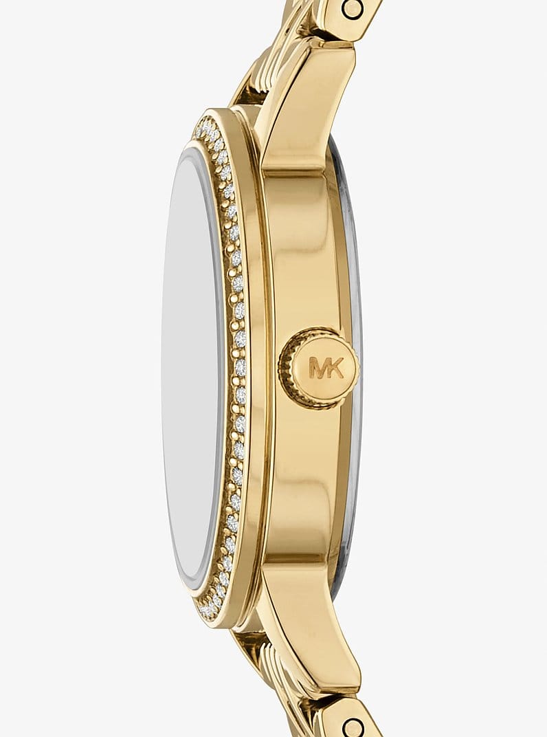 Mini Melissa Pavé Gold-Tone Watch