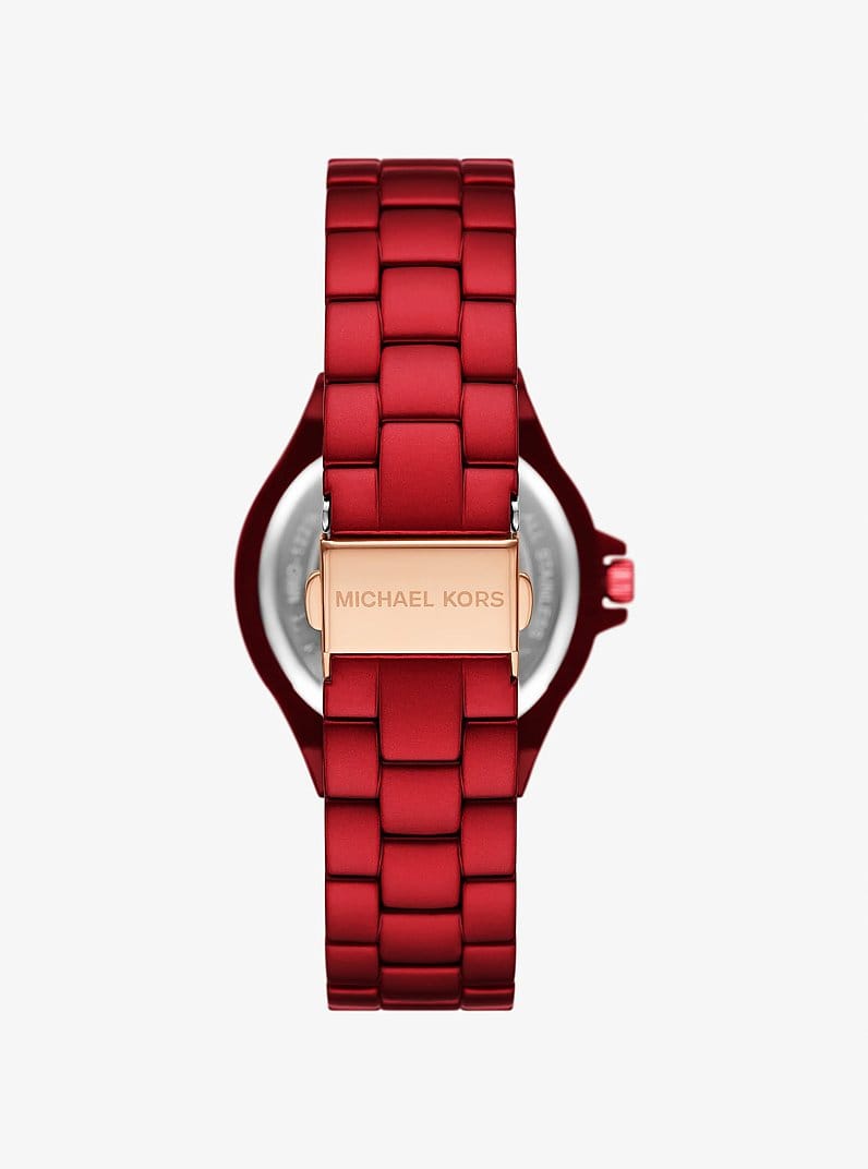 Lennox Pavé Red-Tone Watch