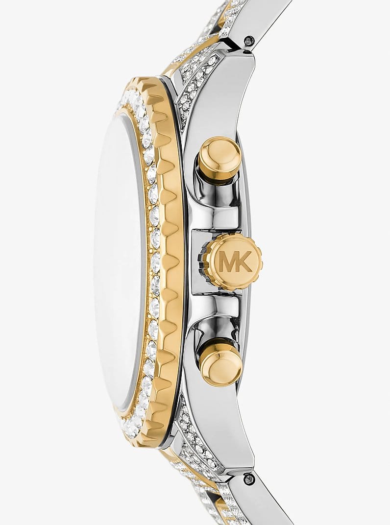 Oversized Everest Pavé Two-Tone Watch