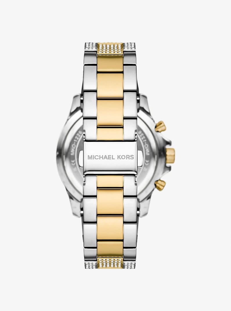 Oversized Everest Pavé Two-Tone Watch