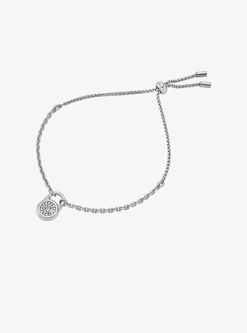 Pavé Lock Slider Bracelet
