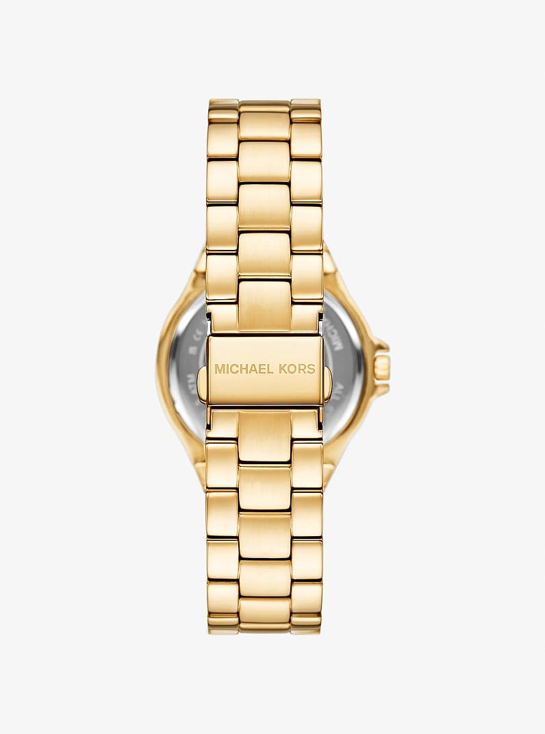 Lennox Pavé Gold-Tone Watch