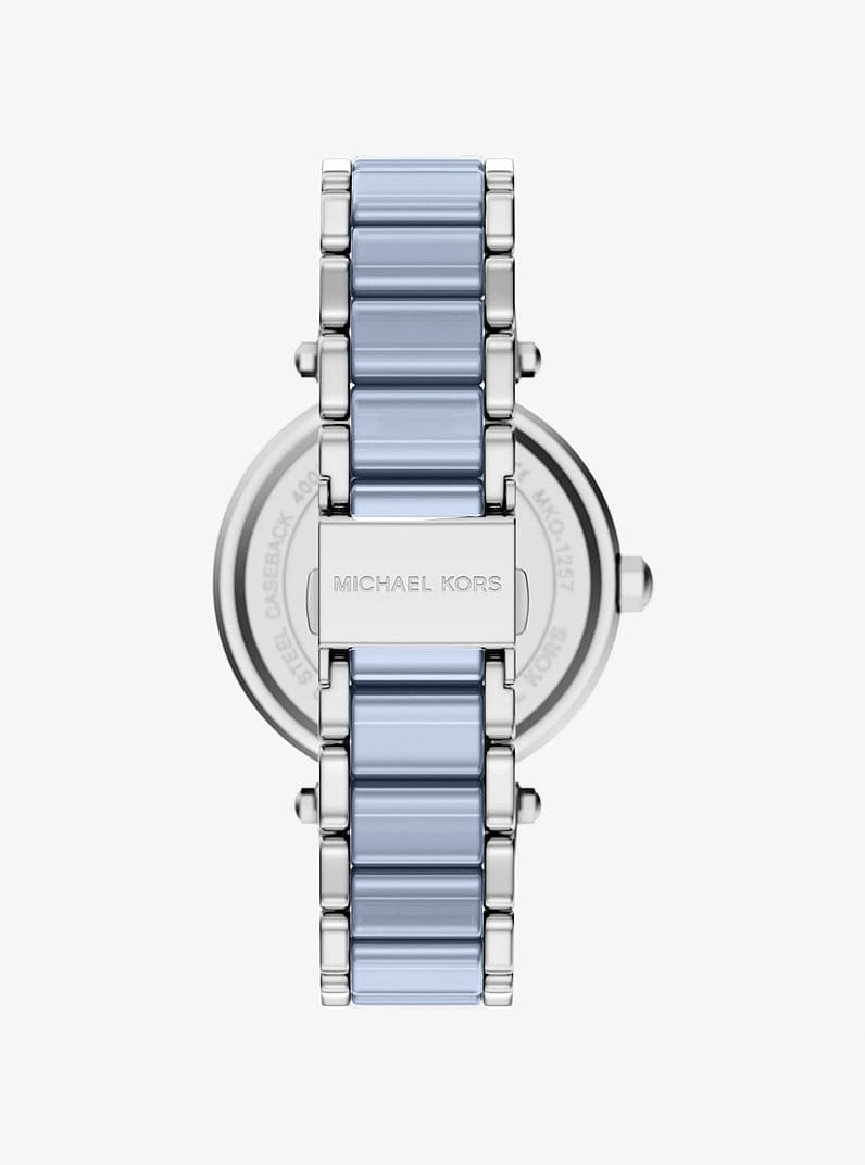 Oversized Parker Pavé Blue-Tone Watch