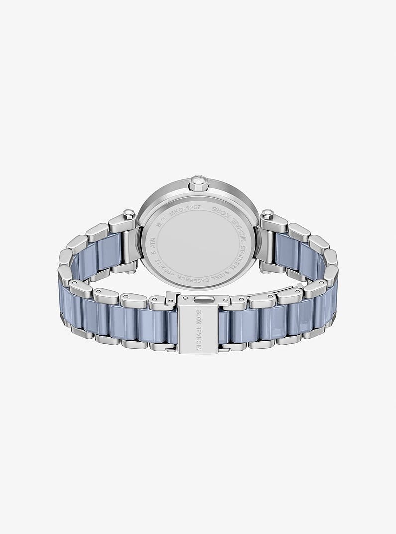 Oversized Parker Pavé Blue-Tone Watch