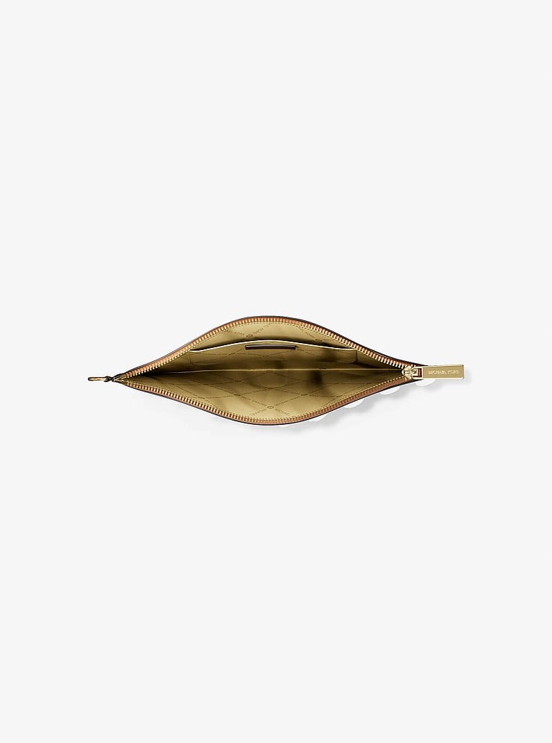 Jet Set Large Signature Logo Wristlet