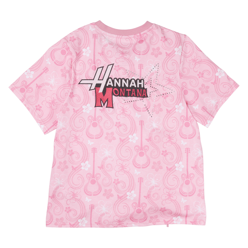 Hannah Montana Drawstring Hem All-Over Print Unisex Tee