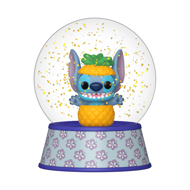 Stitch in Pineapple Mini Glitter Globe