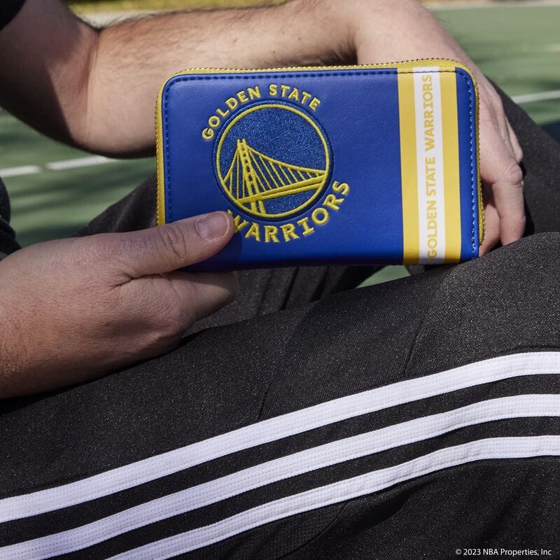 NBA Golden State Warriors Patch Icons Zip Around Wallet