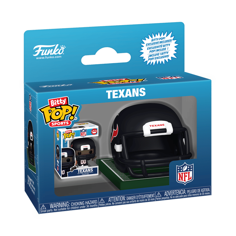 Bitty Pop! Helmet & Player Texans