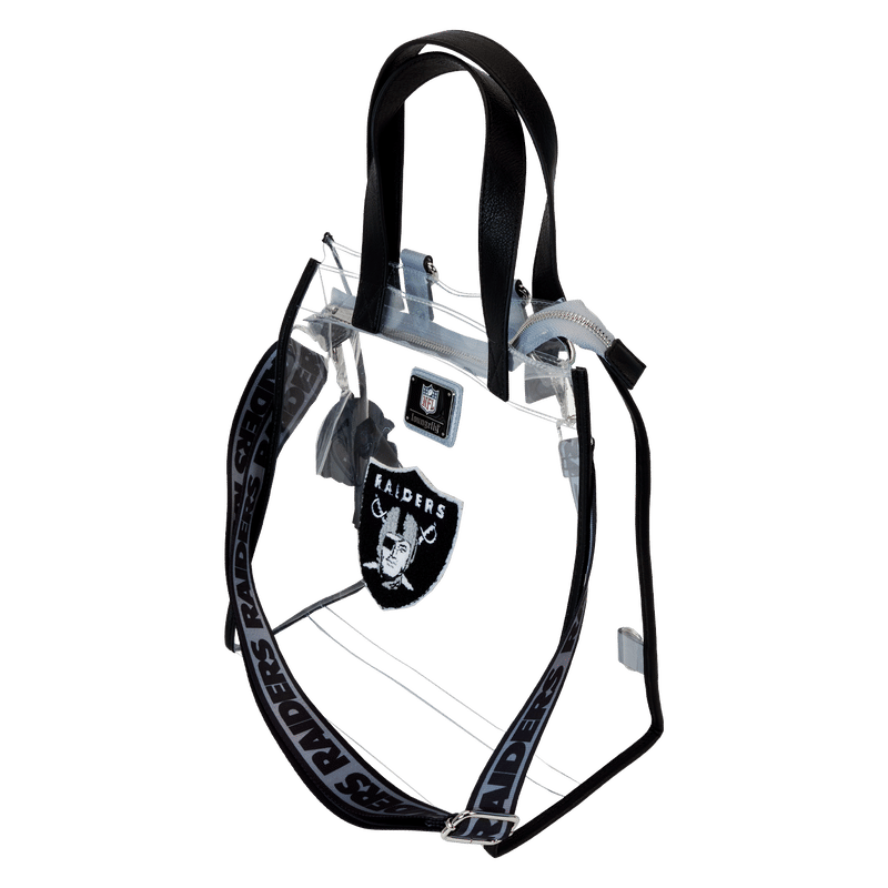 NFL Las Vegas Raiders Clear Convertible Backpack & Tote Crossbody Stadium Bag