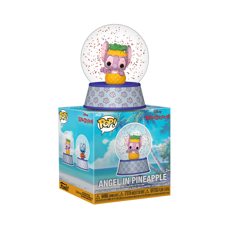 Angel in Pineapple Mini Glitter Globe