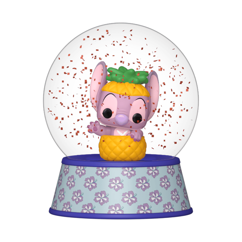 Angel in Pineapple Mini Glitter Globe