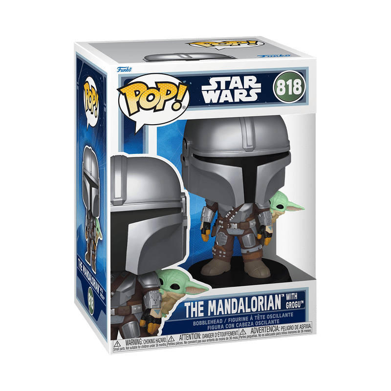 Pop! The Mandalorian with Grogu (On Back)