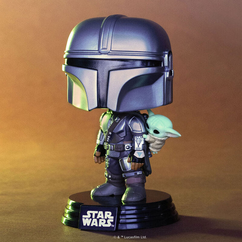 Pop! The Mandalorian with Grogu (On Back)