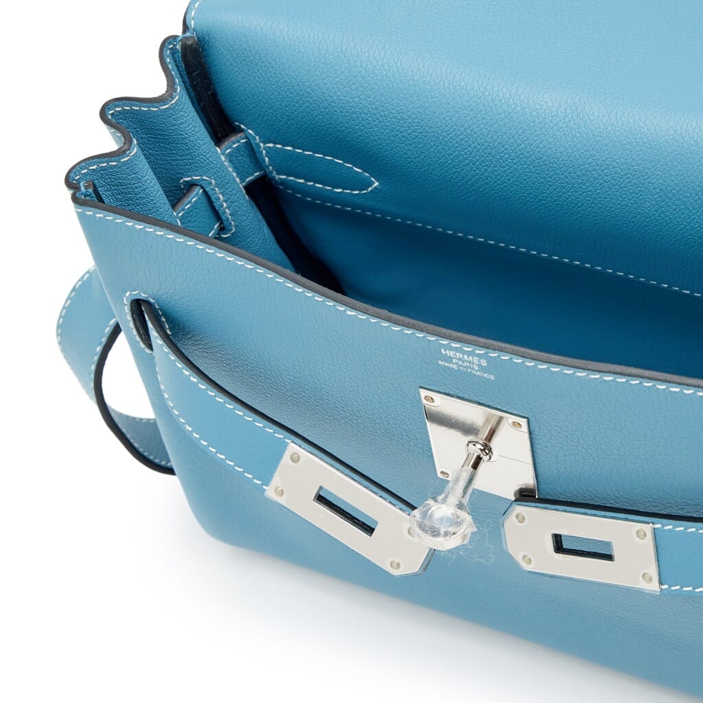 Bleu Jean Evercolor Kelly Messenger Palladium Hardware, 2024