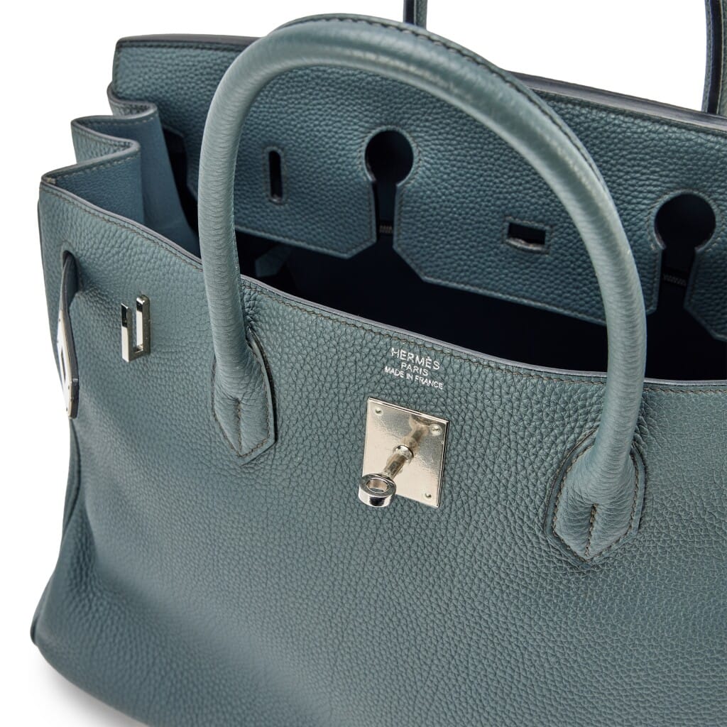 Bleu Orage Clemence Birkin 40 Palladium Hardware, 2012