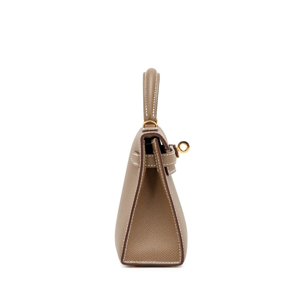 Etoupe Epsom Mini Kelly 20 II Gold Hardware, 2021