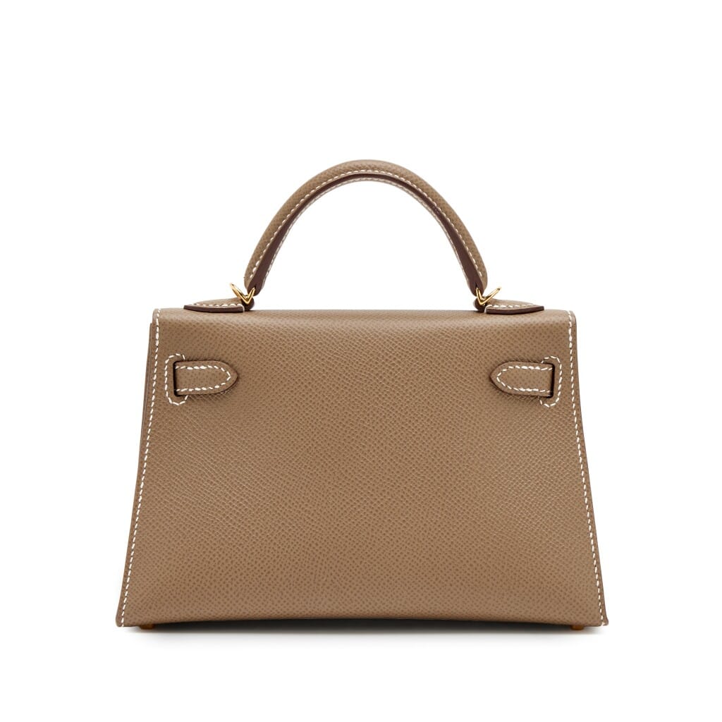 Etoupe Epsom Mini Kelly 20 II Gold Hardware, 2021