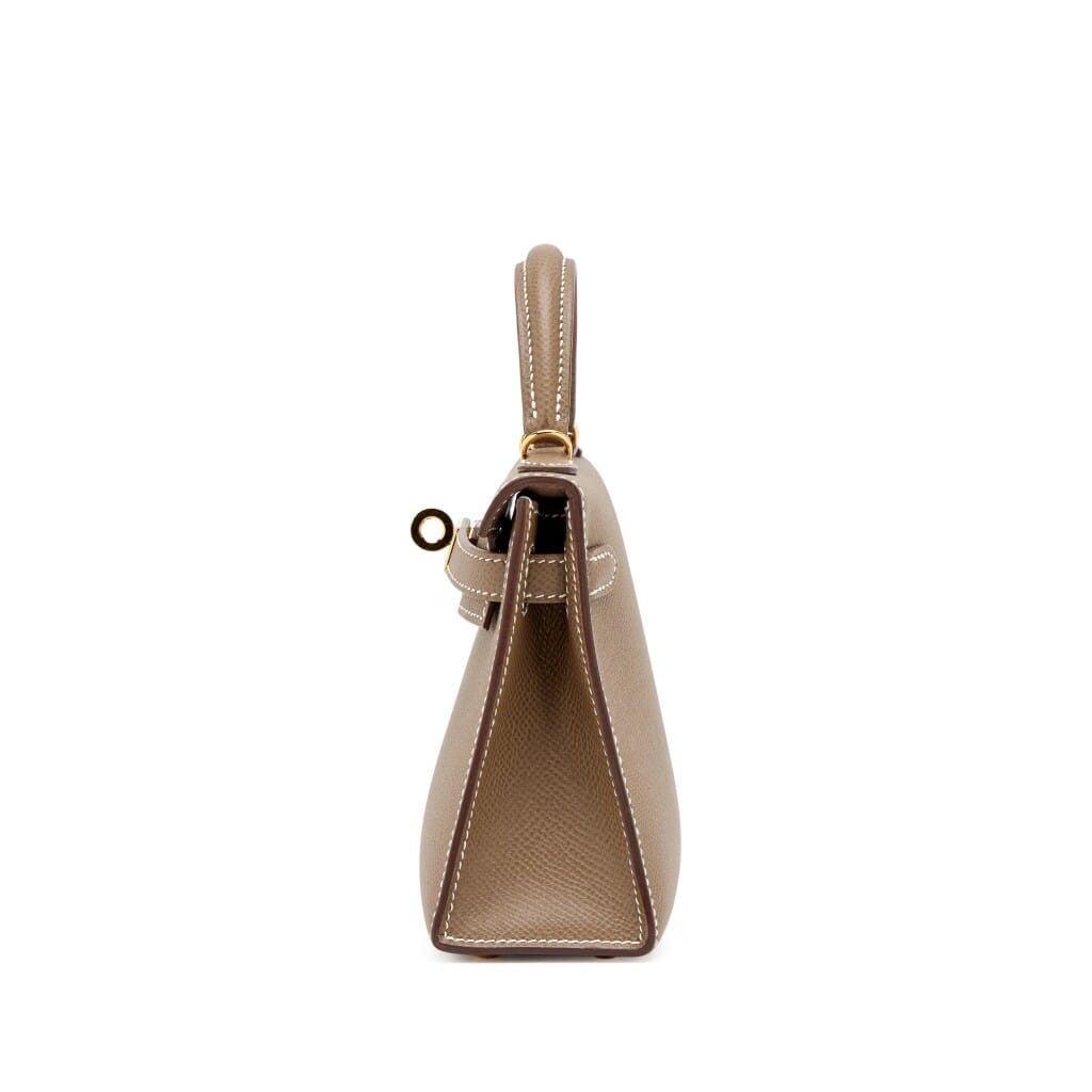 Etoupe Epsom Mini Kelly 20 II Gold Hardware, 2021