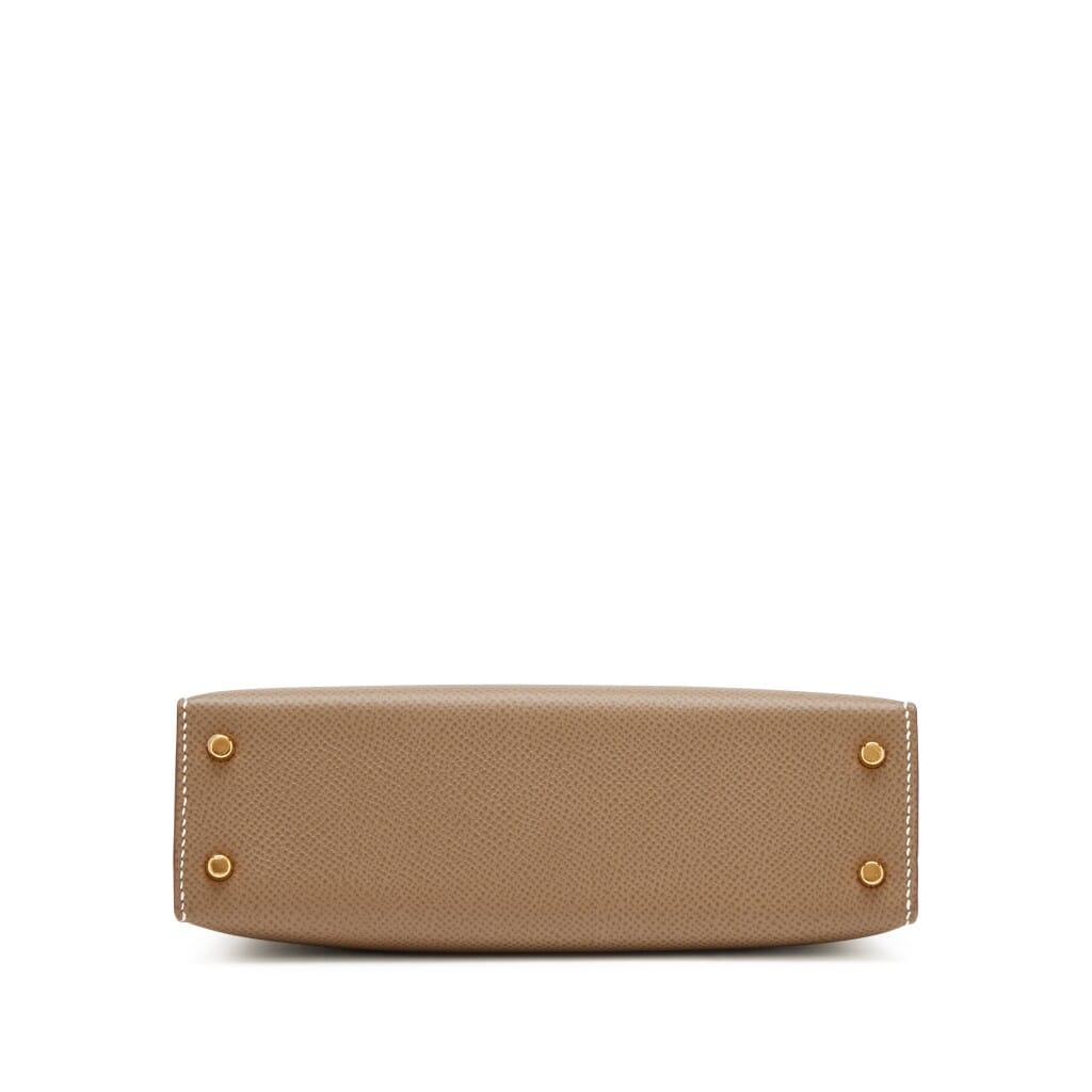 Etoupe Epsom Mini Kelly 20 II Gold Hardware, 2021