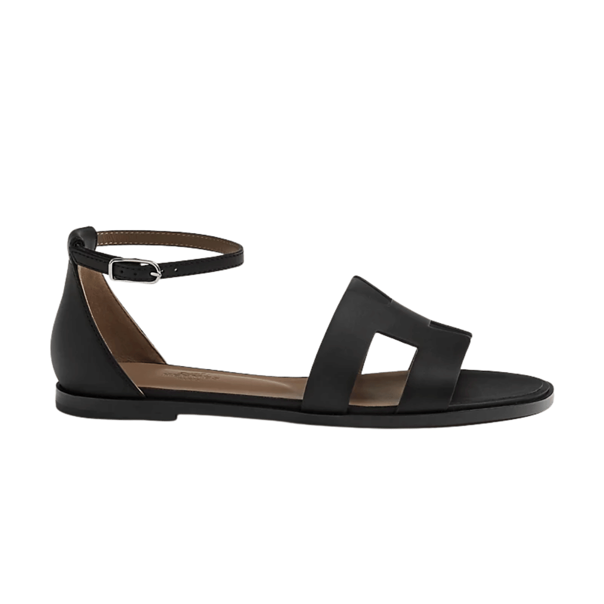 Hermes Santorini Sandal Noir