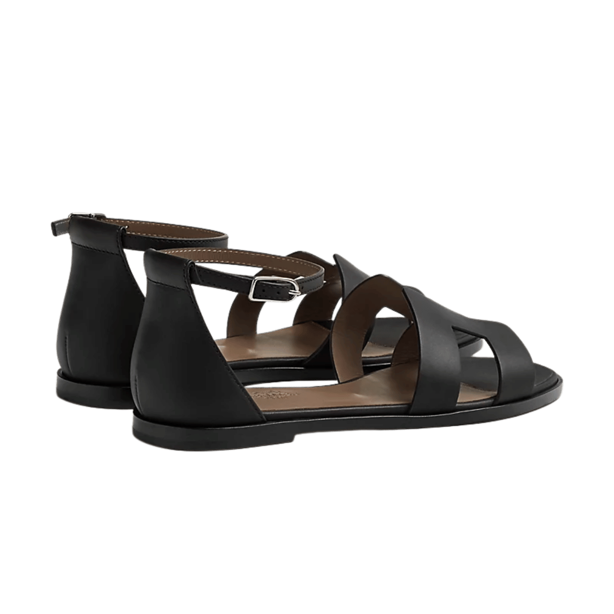 Hermes Santorini Sandal Noir