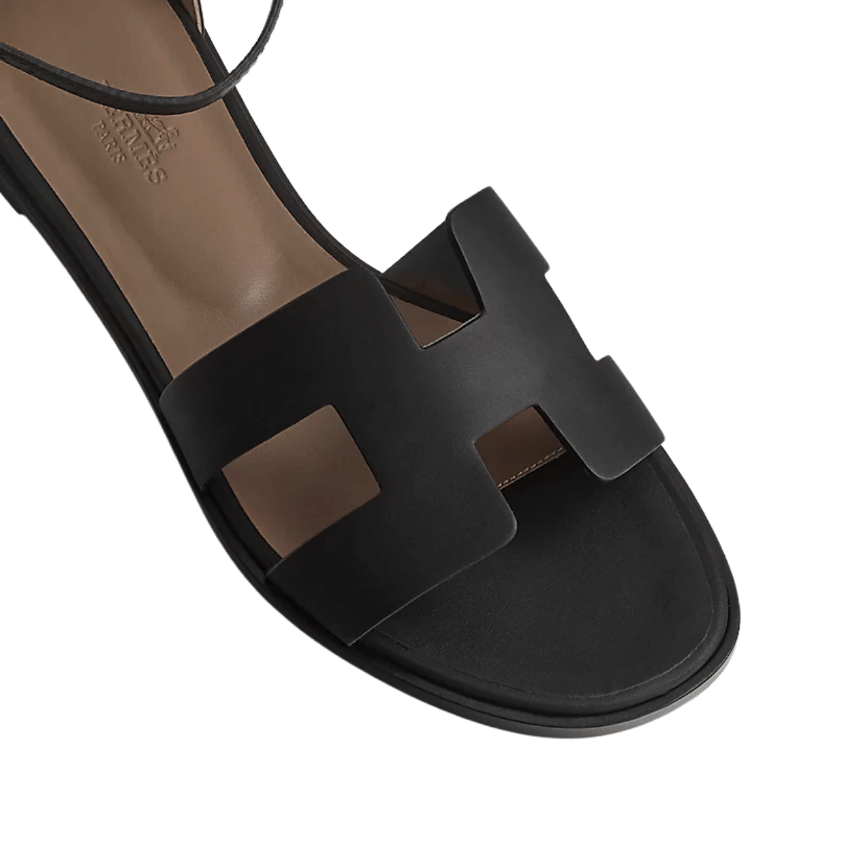 Hermes Santorini Sandal Noir