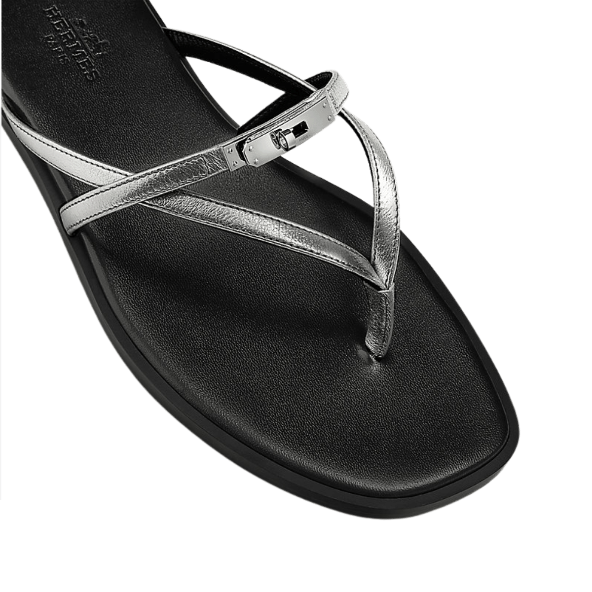 Hermes Miss sandal Gris Argenté