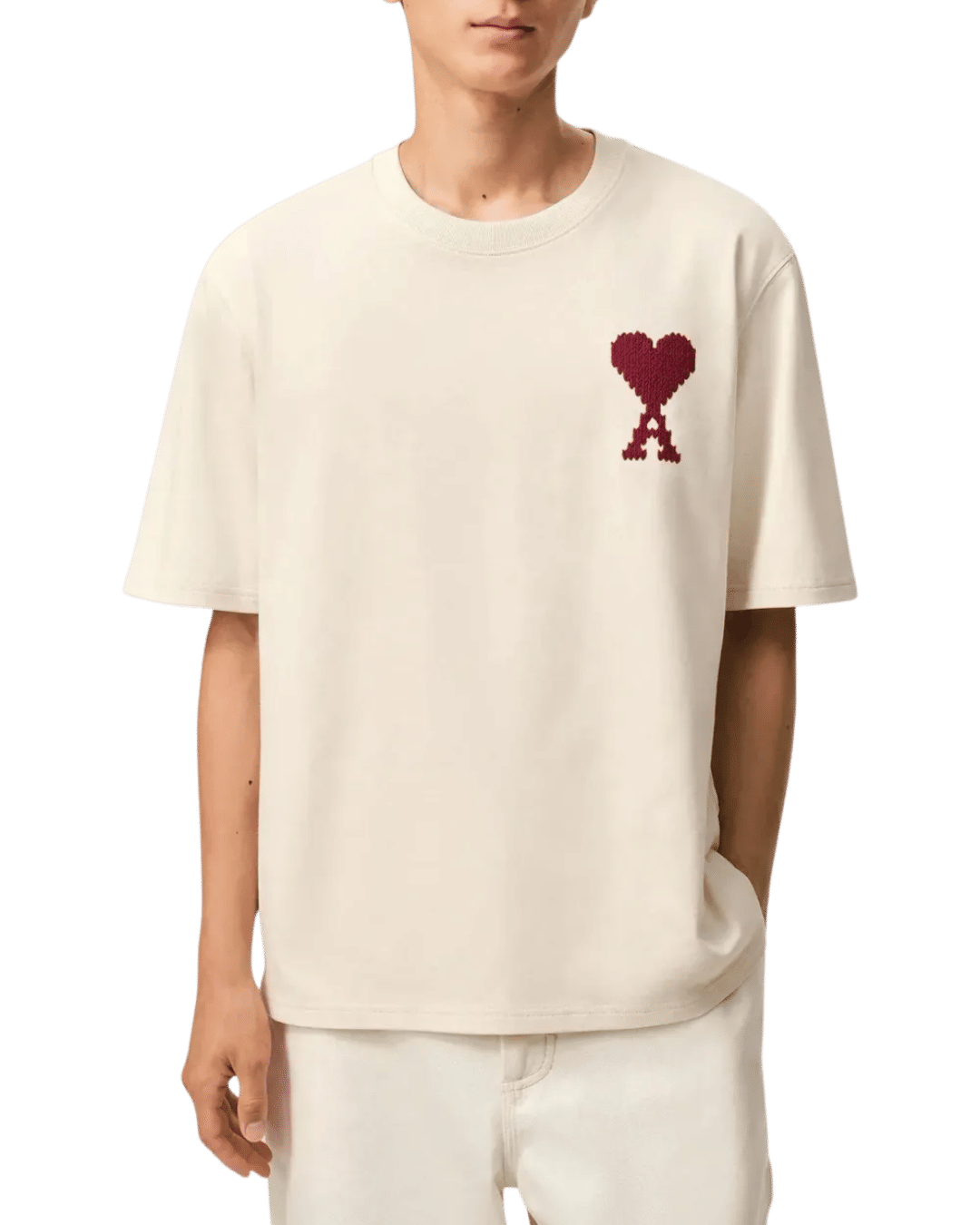 Ami Paris The Knitted Heart Tee