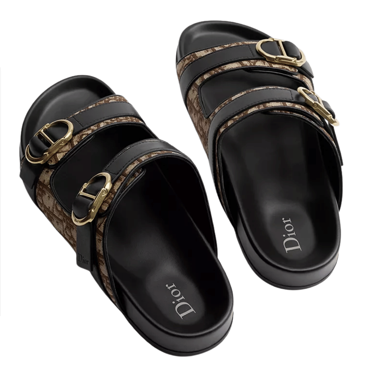 Dior Aqua Sandal Brown Dior Oblique Jacquard