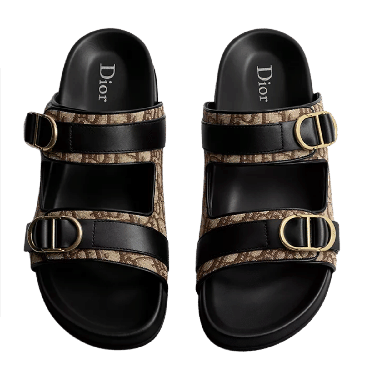 Dior Aqua Sandal Brown Dior Oblique Jacquard