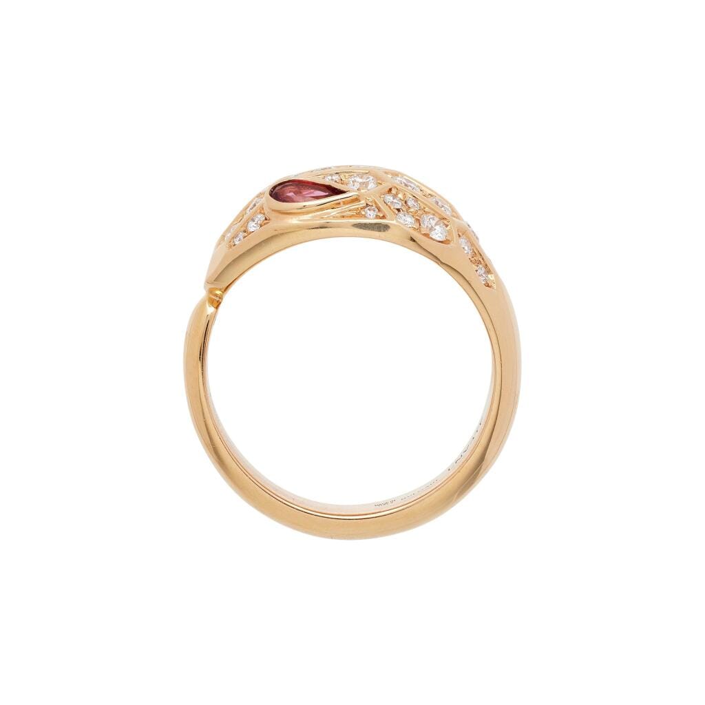 Rose Gold, Tourmaline and Diamond Serpenti Seduttori Ring