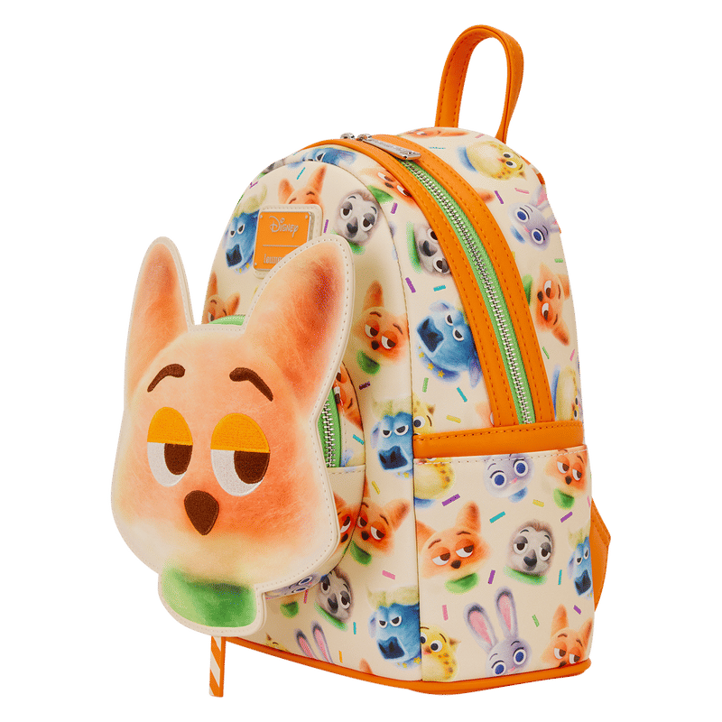 Zootopia 2 Nick Wilde Cotton Candy Cosplay All-Over Print Mini Backpack
