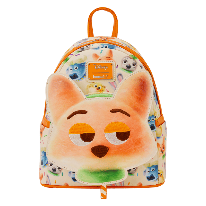 Zootopia 2 Nick Wilde Cotton Candy Cosplay All-Over Print Mini Backpack