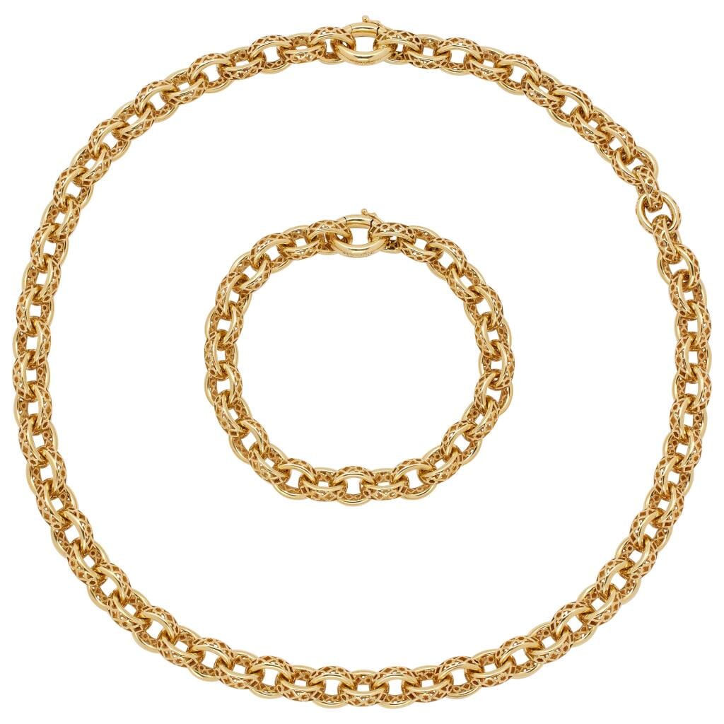 Gold Link Convertible Marrakesh Bracelet Necklace