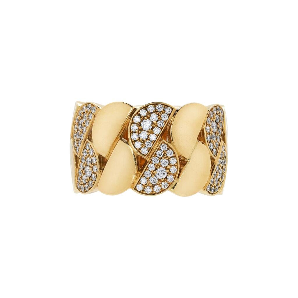 Gold and Diamond La Dona Ring