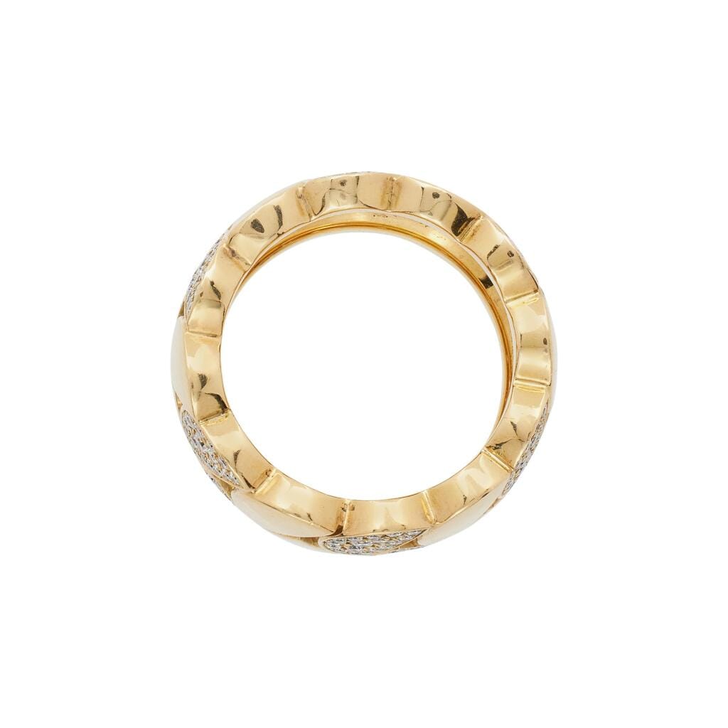 Gold and Diamond La Dona Ring