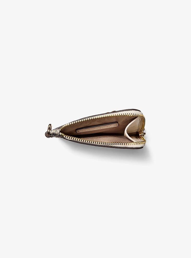 Jet Set Travel Medium Snake Embossed Chain Wallet