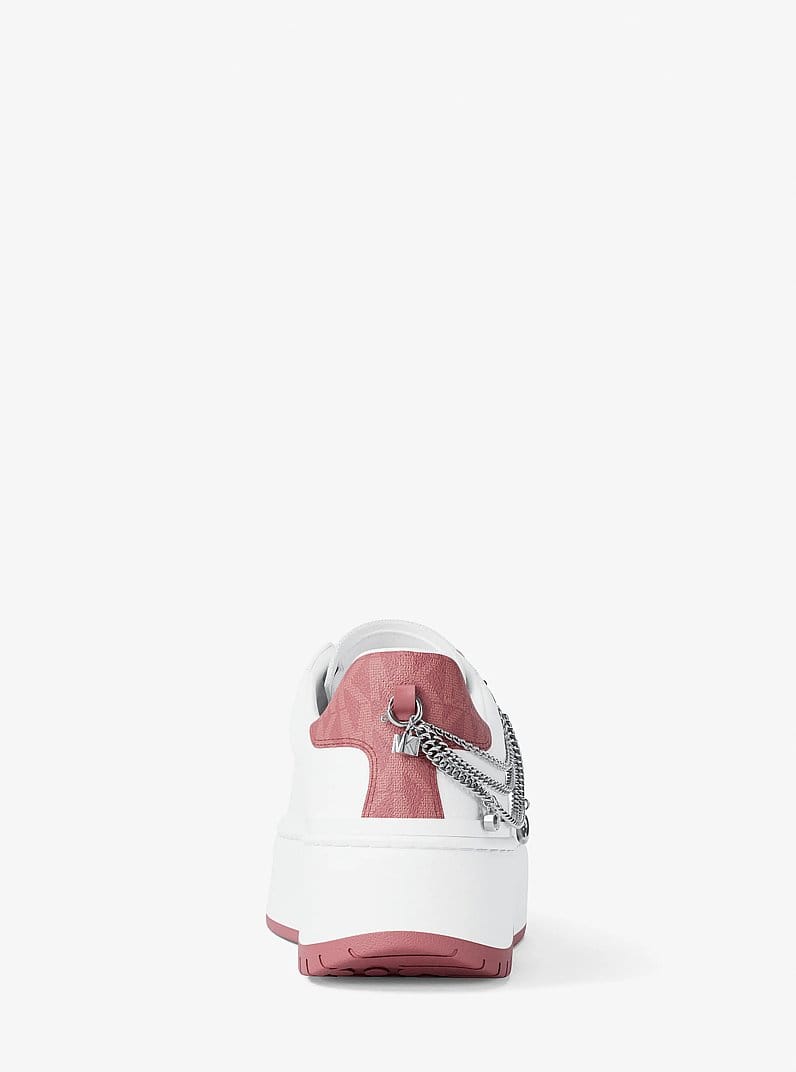 Dottie Embellished Leather Platform Sneaker