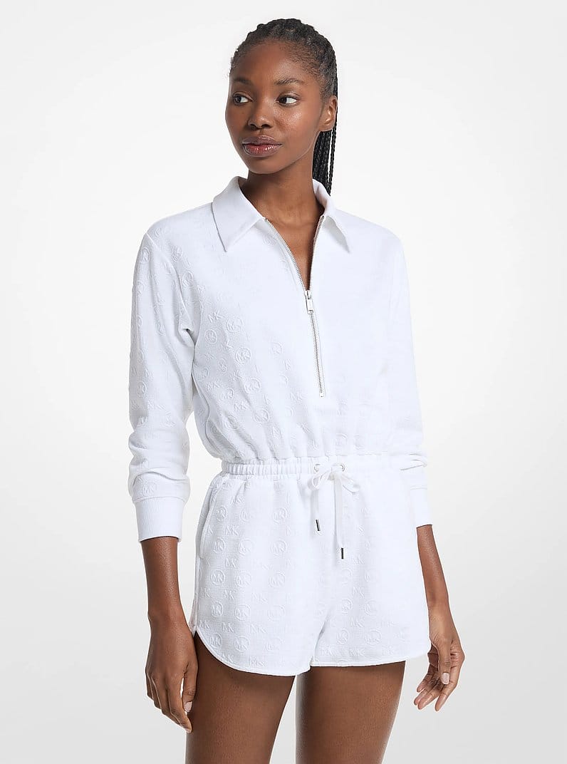 Logo Jacquard Romper