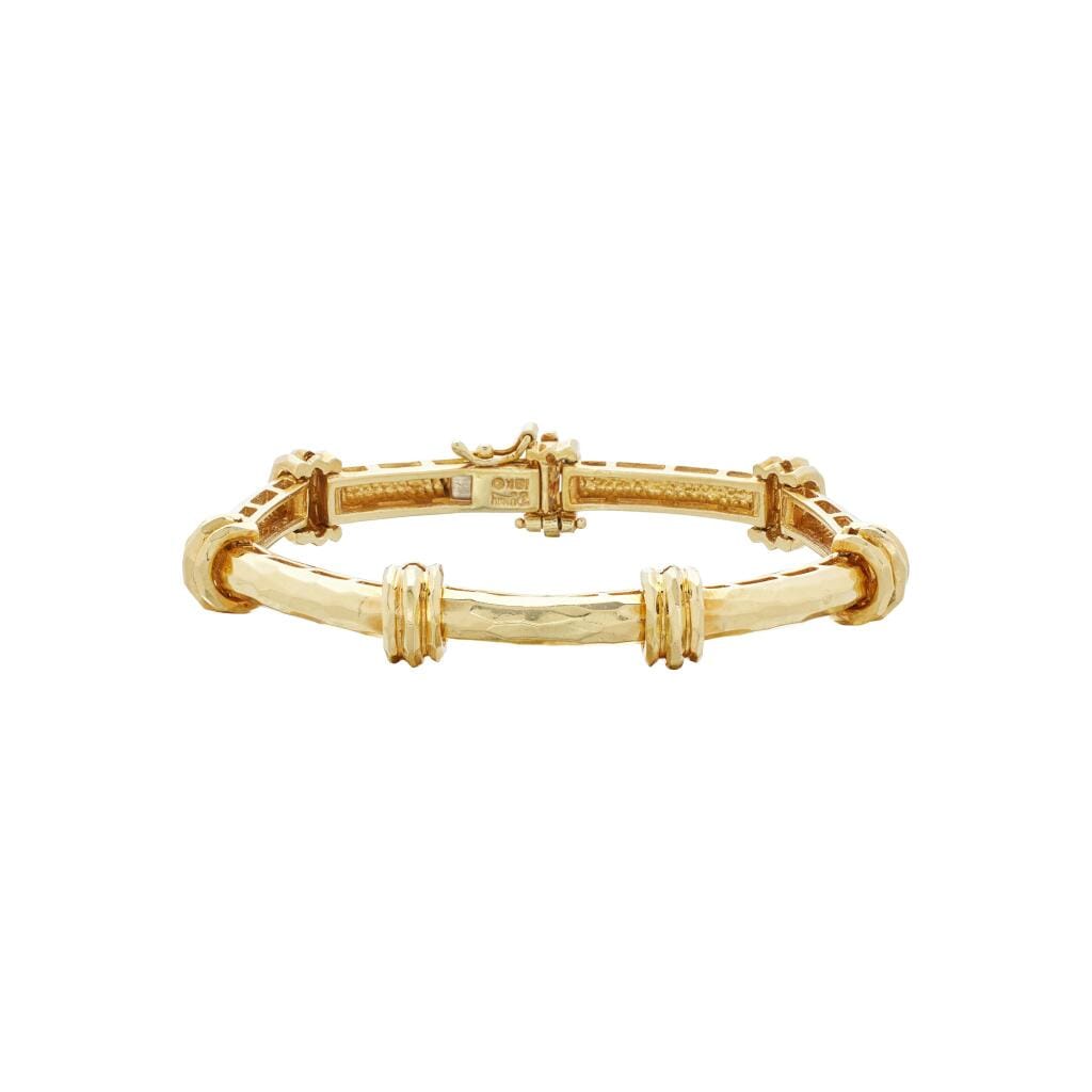 Gold Link Bamboo Bracelet