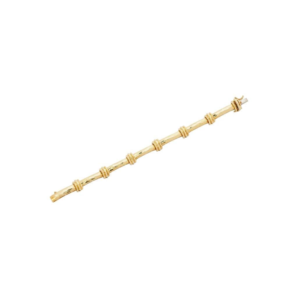Gold Link Bamboo Bracelet
