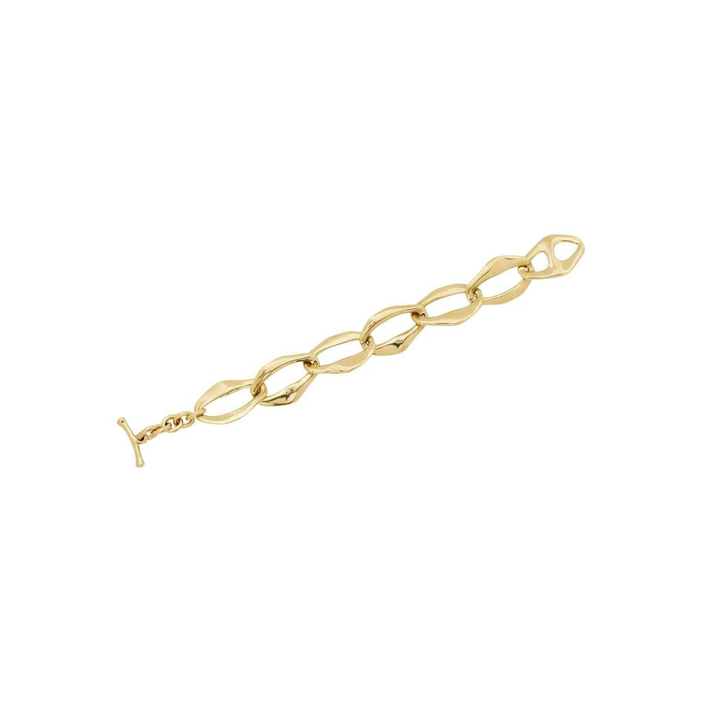Gold Link Aegean Toggle Bracelet